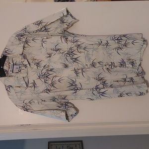 Columbia tropical print  button down shirt sz XXL